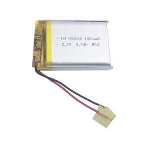 충전식 <span class=keywords><strong>3.7V</strong></span> 1000mah 프리즘 리튬 이온 배터리 803040 제품 카테고리 - Product Image 2