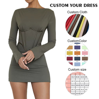 Personnalisé OEM Conceptions Dame Élégante Bureau Robe Formelle pour Femmes Dames Vêtements Bodycone Soirée Robes Décontractées Robes Vestidos
