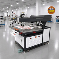 Mesin Sablon Flatbed untuk Pencetakan Kotak dan Tas Kertas, Mesin Sablon Lengan Miring untuk Toko Kemasan