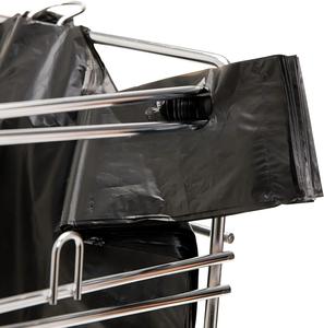 Bolsa para camisetas HuamaohengchunLarge Plain Black de 400 unidades, con relieve, 12 pulgadas x 7 pulgadas x 22 pulgadas, 17 micras, negra con asa - Product Image 6