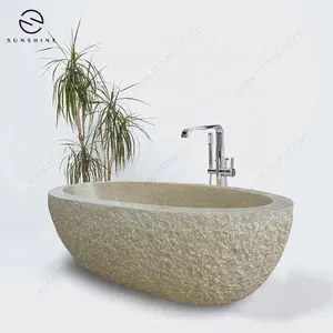 Bañera independiente para baño, piedra de granito Natural