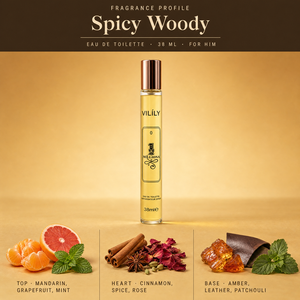 VILiLY <span class=keywords><strong>Parfum</strong></span> pour <span class=keywords><strong>homme</strong></span> en format voyage, boisé fruité épicé, cuir, 38 ml, <span class=keywords><strong>parfum</strong></span> original longue durée - Product Image 4