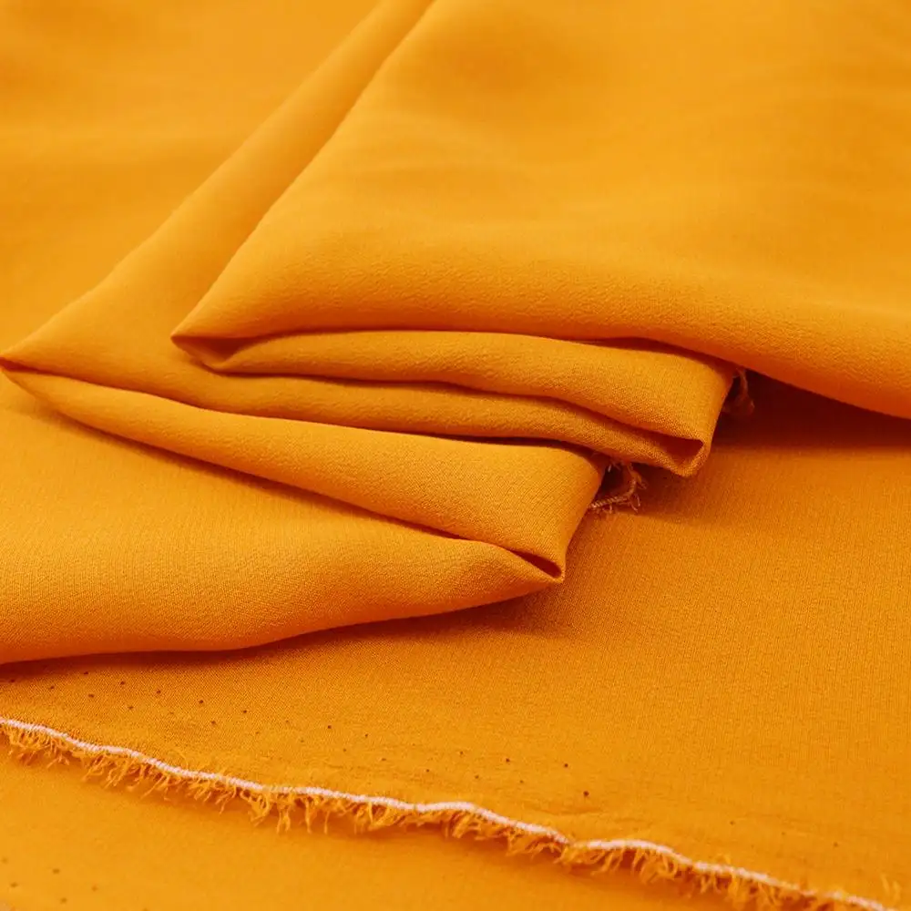 Wholesale Natural 16ミリメートルPlain Dyed 100% Crepe De Chine Silk Fabric
