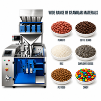Machine d'emballage efficace pour sachets préformés de granulés d'oignon déshydraté, d'ail et de gingembre, avec scellage et peseuse multi-têtes
