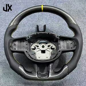 Volant de voiture de sport noir pour Volvo <span class=keywords><strong>XC</strong></span> 40 S90 S60 V60 <span class=keywords><strong>V90</strong></span> S40 V40 XC60 XC90 Volant en cuir fibre de carbone - Product Image 2