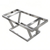 Fabrication sur mesure OEM de tôles de métal soudées en acier inoxydable et aluminium pour pieds de table de mobilier