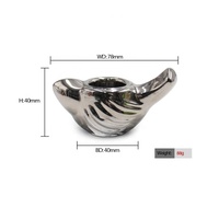 Lanterne à bougie en verre de luxe en forme d'oiseau FENGJUN, résistante à la chaleur, design portable, décoration pour la maison, le jardin, Noël, les mariages et les fêtes