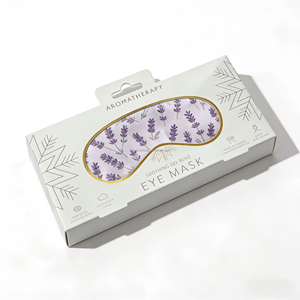 Masque de sommeil lesté de luxe personnalisé en soie imitation, parfumé à la lavande, pour yoga et méditation, aromathérapie - Product Image 6