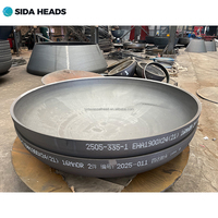 Cabezas de Tanque Elípticas Grandes de Fábrica SIDA, Sello Elíptico 2:1, Componentes de Recipientes a Presión Estándar ASME, Forjadas y Pulidas con Chorro de Arena