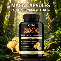 Capsules OEM Maca Plus avec Cordyceps et Ginseng – Complément alimentaire à base de plantes pour la puissance et l'endurance masculine