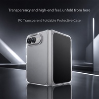 Nouvelle coque de téléphone pliable pour iPhone 18 DUO, coque rigide transparente anti-traces de doigts en PC, coque de protection pour téléphone Apple