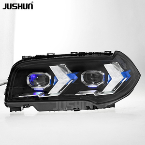 Conjunto de Faros Delanteros JUSHUN para <span class=keywords><strong>BMW</strong></span> X3 <span class=keywords><strong>E83</strong></span> 2006-2010, Actualización a LED, Luces de Circulación Diurna, Venta al Por Mayor de Fábrica - Product Image 3