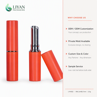 Tubos de Brillo Labial de Plástico de Alta Calidad con Logotipo Personalizado, Tapa de Rosca, Estampado Dorado, Serigrafía, Estampado en Caliente, Cosméticos