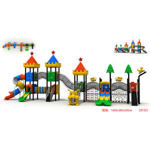 Parco giochi commerciale scivoli altalene e playset di plastica per parchi giochi per bambini all'aperto e centri giochi da giardino - Product Image 1