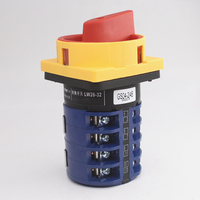 Interruptor universal de avance y retroceso del motor de 380V, interruptor de leva 3P de conmutación inversa 32A, interruptor giratorio