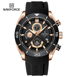Orologio NAVIFORCE da Uomo Sportivo Impermeabile al Quarzo Cronografo con Lancette Luminose Reloj Hombre Regalo Maschile 8038 - Product Image 4