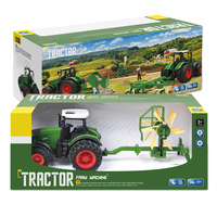 1:24 Mini modèle Friction ferme tracteur voiture glisse agriculteur remorque camion véhicule modèle inertie jouet ferme voiture