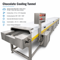 Nouveau tunnel de refroidissement à chaîne à rouleaux pour moule à chocolat, alimenté par prise secteur, longue durée de vie