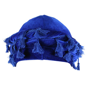 Velvet Durag Satin Doublé <span class=keywords><strong>Halo</strong></span> Turban Wraps Unique Design Tassel Beanie Turban pour Hommes et Femmes - Product Image 6