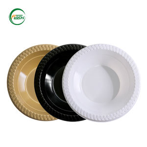 Tazones Desechables de Plástico PS con Borde Texturizado Colorido para Eventos de Catering y Uso Diario, Ligeros, Duraderos y Económicos - Product Image 4