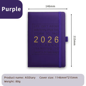 Cuaderno de trabajo diario 2026 con cubierta de cuero, <span class=keywords><strong>libro</strong></span> de plan de check-in de autodisciplina, calendario español, horario en inglés para promociones - Product Image 4