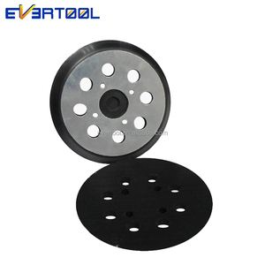 EVERTOOL Pneumatic 5/16-24 Thread Backing Pad - <span class=keywords><strong>Hook</strong></span> & <span class=keywords><strong>Loop</strong></span> amplas Pad 125MM Backup Plate untuk mesin poles - Product Image 4