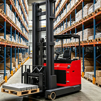 Gerbeur électrique tridirectionnel durable, hauteur de levage 7,5 m, homologué CE, chariot pour allées étroites VNA, batterie lithium-ion TC10