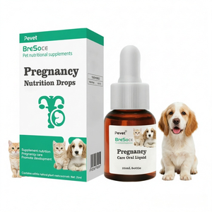 Pevet Pré-accouchements Gouttes de Fertilisation Complément Nutritionnel pour Chiens et Chats - Développement Fœtal Complexe B Herbal Acide Folique Soin Complet - Product Image 1