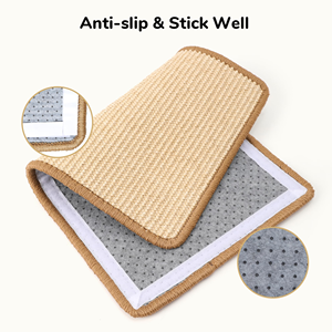 Wholesale Sisal Cat <b>Scratching</b> Mat Custom <b>Scratching</b> <b>Pad</b> for Indoor Cats with Adhesive Hook Loop Tape Indoor Cat <b>Scratching</b> <b>Pad</b> - Product Image 3