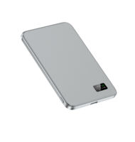 Batterie externe ultra-fine à charge magnétique sans fil super rapide 22,5 W avec écran LED portable, entrée Type-C, 5000 mAh, en métal