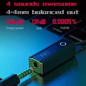 Amplificador de Auriculares <span class=keywords><strong>FiiO</strong></span> JadeAudio KA2 Mini, DAC USB Tipo-C/Lightning, Cable de Audio de 44 mm, Chips Duales CS43131, PCM384 DSD256 - Product Image 4
