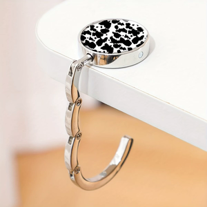 Support de sac à main magnétique pliable rond personnalisable en alliage pour table, crochet de suspension vierge pour sac à main - Product Image 6
