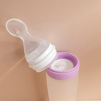 Silicone Baby Producten Feeder Squeeze Voeden Fruit Drankjes Voedingssupplement Fles Met Doseren Lepel