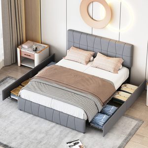 Letto Matrimoniale Moderno in Legno con Contenitore <span class=keywords><strong>180x200</strong></span> - Product Image 2