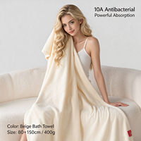 Serviette de bain en polaire corail de luxe, douce, grande, super absorbante, séchage rapide, couleur unie, pour la maison, l'hôtel, le spa