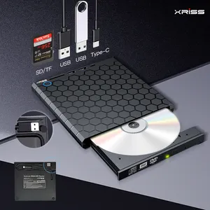 Gravador de DVD CD USB 3.0 USB C externo DVD-RW Gravador gravador para laptop notebook PC desktop