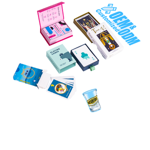 Baraja <span class=keywords><strong>de</strong></span> <span class=keywords><strong>Cartas</strong></span> Personalizada Premium para Venta al Por Mayor, <span class=keywords><strong>Juego</strong></span> <span class=keywords><strong>de</strong></span> Fiesta, Cartulina Gruesa, Laminación Mate, Logotipo Personalizado, Ecológico - Product Image 1