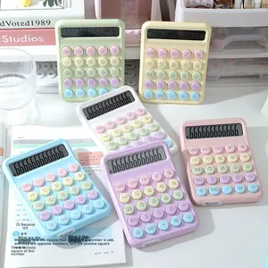 Nouvelle <span class=keywords><strong>calculatrice</strong></span> <span class=keywords><strong>financière</strong></span> de bureau multifonctionnelle en plastique à piles, colorée et élégante - Product Image 1