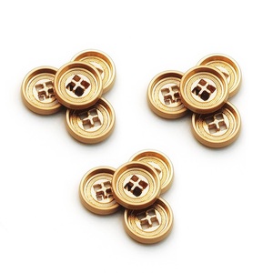 Four-Hole Metal Shank <b>Buttons</b> Clothing Zinc Alloy Sewing Garment Accessories for Shirt Coat - Product Image 1