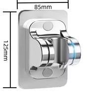 Support de Douche Mural en Acier Inoxydable 304 au Design Moderne - Fixation Sans Perçage pour Hôtels et Appartements