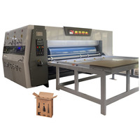YSF-C 480-2800 Alimentador de Cadena Impresora de 2 Colores Ranuradora Troqueladora - Equipo para Fabricación de Cajas de Cartón Corrugado con Cambio Rápido de Pedido con una Sola Tecla