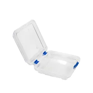 clear big gel-pak membrane plastic boxes hinged display box acrylic membrane