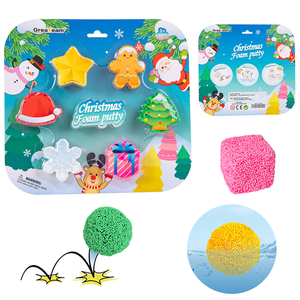 Christmas Foam Putty 6 in 1 with 6 Different Colors and Shapes Snow Putty for Education - Product Image 2