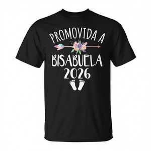 Camiseta Promovida A Bisabuela 2026 para Abuela Española - Product Image 2