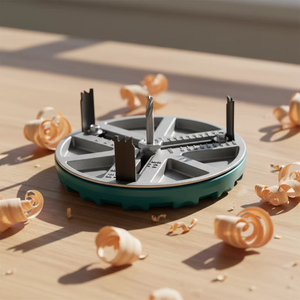 Machine à scier à trous réglable TEBAK, scie à trous pour le travail du bois, perceuse électrique pour percer des trous, outils pour plaques de plâtre, aluminium, plastique - Product Image 3