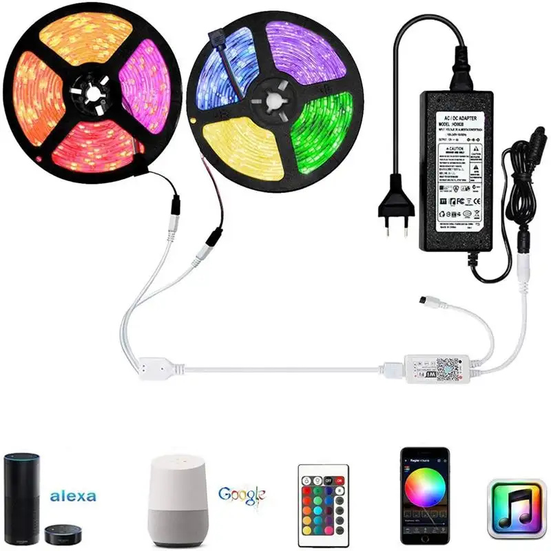 15m 20m Magic Home Pro APP Steuerung der Farben ändern Indoor Smart Lighting Dekoration WIFI RGB LED-Streifen Raum