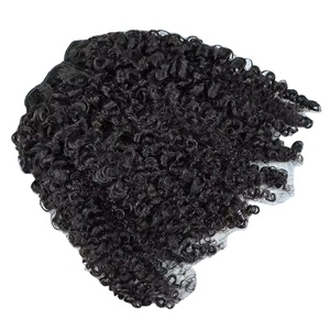Venta al por mayor 4C Afro rizado crudo visón brasileño virgen cutícula alineada coser en paquetes de tejido de cabello humano - Product Image 2