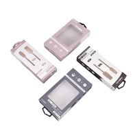 Boîte de papier en carton recyclé pour chargeur de téléphone portable Feuille UV Brillant/Latte Laminage Gaufrage Cadeaux d'électronique grand public