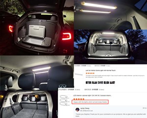 Lumière intérieure pour <span class=keywords><strong>camping</strong></span>-<span class=keywords><strong>car</strong></span> Couleur chaude Éclairage intérieur à intensité variable 12V-30V Plafonnier dôme pour campeurs RV Camion <span class=keywords><strong>Camping</strong></span>-<span class=keywords><strong>car</strong></span> Caravane - Product Image 2