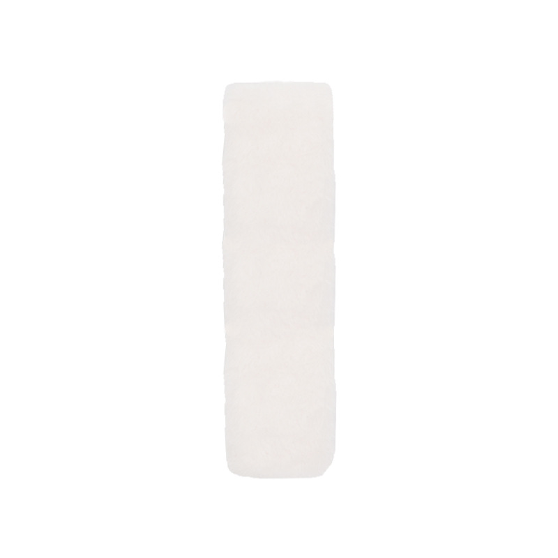 Hombreras de piel de conejo blanco